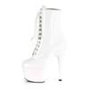 Pleaser - ADORE1020 Platform Boots, Pole dance shoes - Pole dance shoes - White Product image